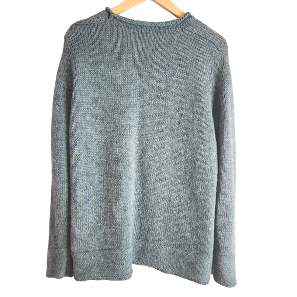 J.JILL Women’s Wool Long Sleeve Sweater Light Blue, size L - Picture 2 of 8